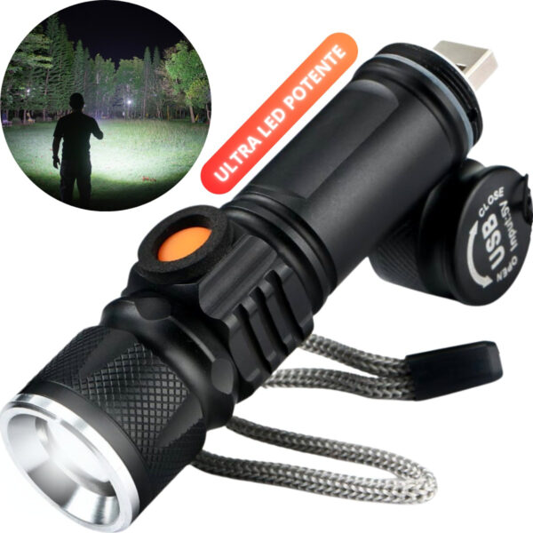 Lanterna Tatica 880000w Militar Longo Alcance T6 Usb