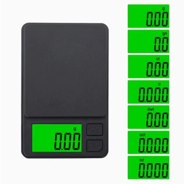 Balança de Precisão Portátil 1000g x 0.1g - Balança Digital para Gramas, Alimentos, Joias, Onças/Grãos com LCD Retro-iluminado - Mini Balança para Viagens - Image 20
