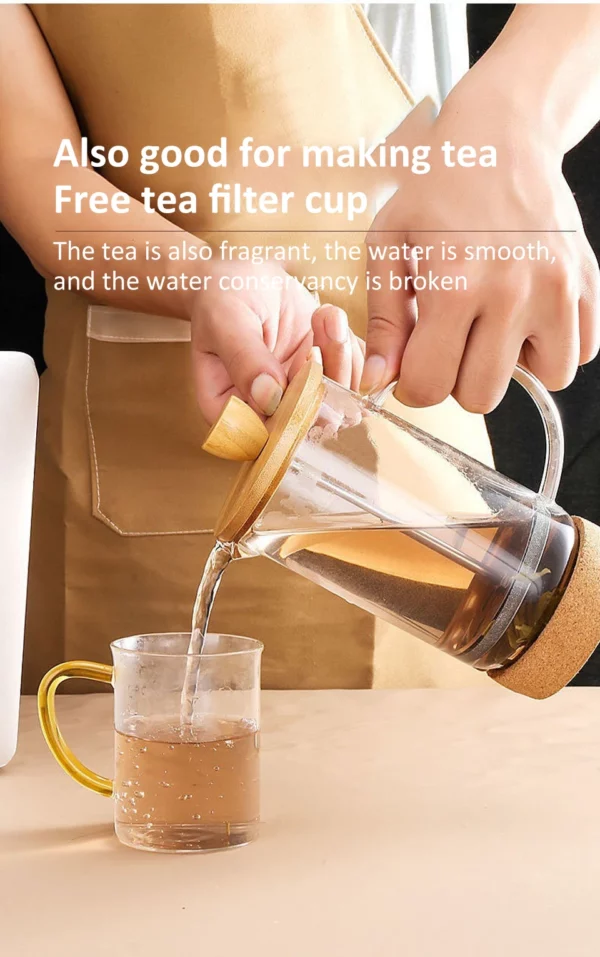 Cafeteira Percoladora em Vidro Borossilicato - Cafeteira Prensa Francesa de 350-600ml - Aço Inoxidável e Vidro Resistente ao Calor - Image 20