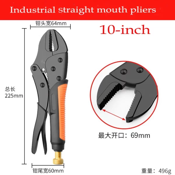 Alicate Multifuncional Strong Pliers, Ferramenta de Pressão Universal, Alicates de Pressão de Grau Industrial, Alicates Manuais Fixos Universais - Image 8
