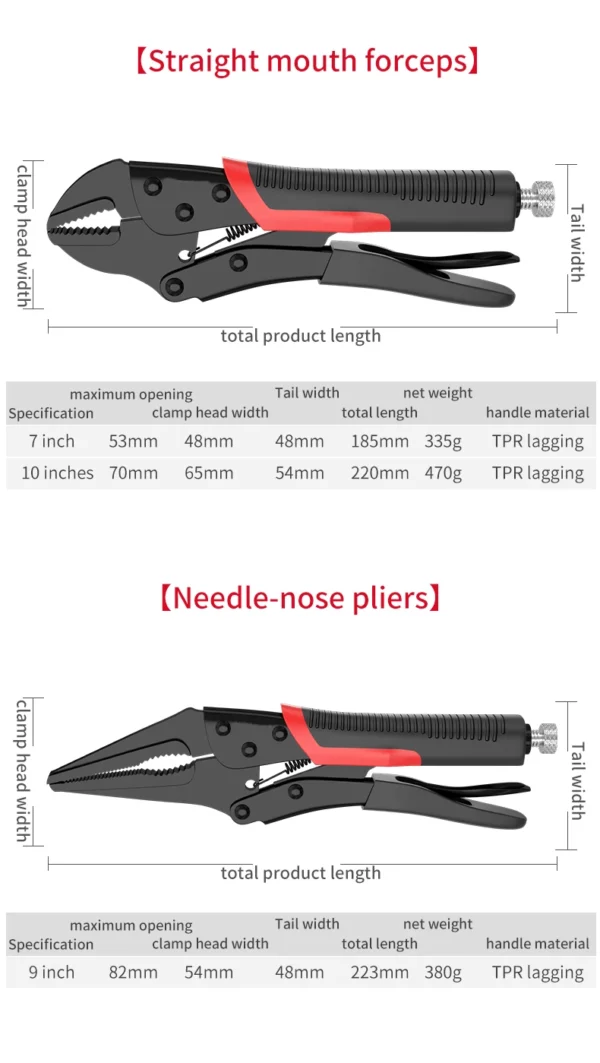 Alicate Multifuncional Strong Pliers, Ferramenta de Pressão Universal, Alicates de Pressão de Grau Industrial, Alicates Manuais Fixos Universais - Image 24