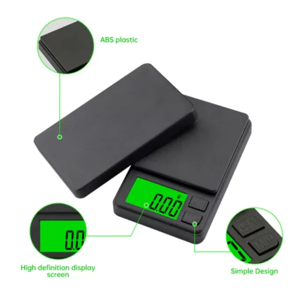 Balança de Precisão Portátil 1000g x 0.1g - Balança Digital para Gramas, Alimentos, Joias, Onças/Grãos com LCD Retro-iluminado - Mini Balança para Viagens - Image 14