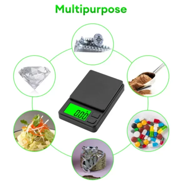 Balança de Precisão Portátil 1000g x 0.1g - Balança Digital para Gramas, Alimentos, Joias, Onças/Grãos com LCD Retro-iluminado - Mini Balança para Viagens - Image 15