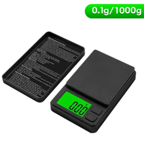 Balança de Precisão Portátil 1000g x 0.1g - Balança Digital para Gramas, Alimentos, Joias, Onças/Grãos com LCD Retro-iluminado - Mini Balança para Viagens - Image 7
