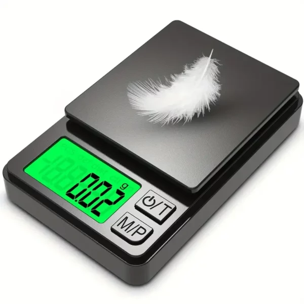 Balança de Precisão Portátil 1000g x 0.1g - Balança Digital para Gramas, Alimentos, Joias, Onças/Grãos com LCD Retro-iluminado - Mini Balança para Viagens